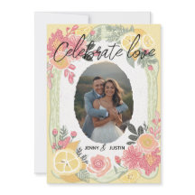 Celebre o Amor Personalizado Simples Moderno casam