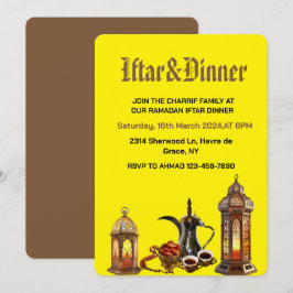 Convites Celebre o Ramadan Kareem com um jantar de Iftar