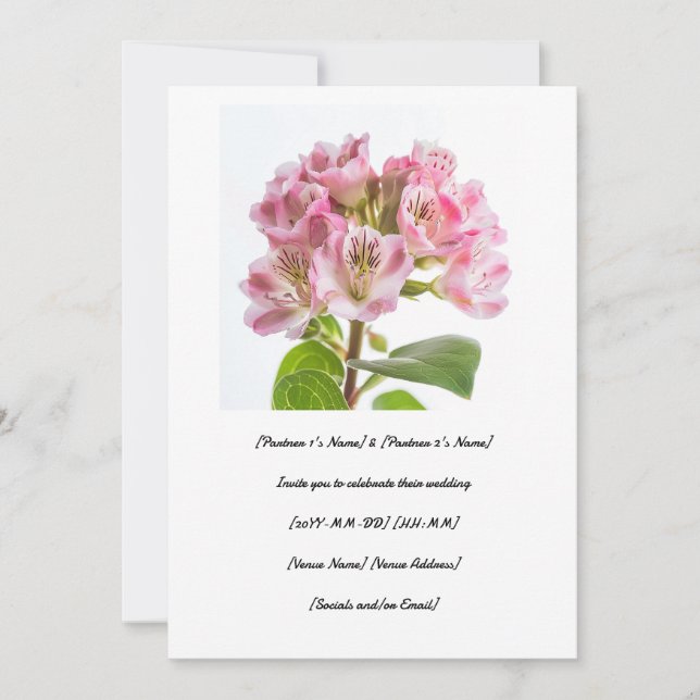 Convites Celebre seu dia especial com uma boa kalmia (Frente)