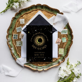 Convites Celestial nas estrelas que te vi Negro