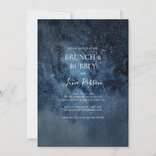 Convites Celestial Night Silver Brunch e Bubble
