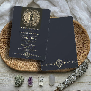 Convites Celestial Sun Moon Stars Casamento