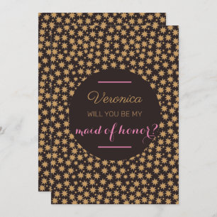 Convites Celestial Você Será Minha Madrinha de casamento Ro