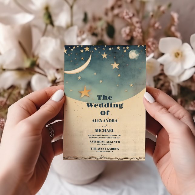 Convites Celestial Wedding (Criador carregado)