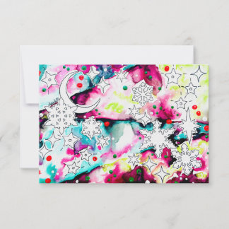 Convites Celestial Yule Card