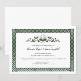 Convites Celtic Knot | Modern Floral Irish Wedding