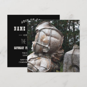 Convites cemitério de fibra de vidro, grande rapaz e caixa