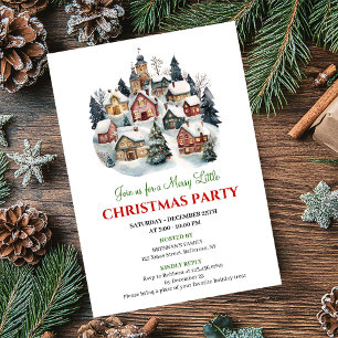 Convites Cena artística de Natal chic celebração festiva