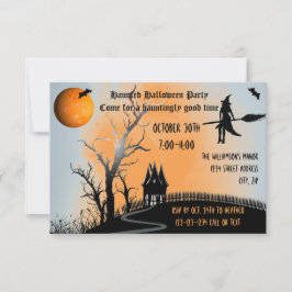 Convites Cena Assombrada - 3x5 Festa de Halloween