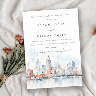 Convites Cena de Aniversário de Casamento em Detroit Michig