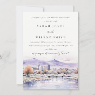 Convites Cena de Aquarela de Boise Idaho para Casamento e A