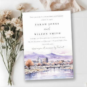 Convites Cena de Aquarela de Boise Idaho para Casamento e A