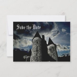 Convites Cena de castelo gótico Salve a Data