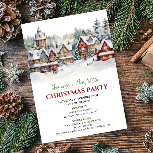 Convites Cena de celebração de Natal caprichosa e festiva n