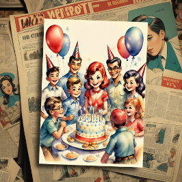 Convites Cena de Nascimento de Quadrinhos Engraçados com Aq