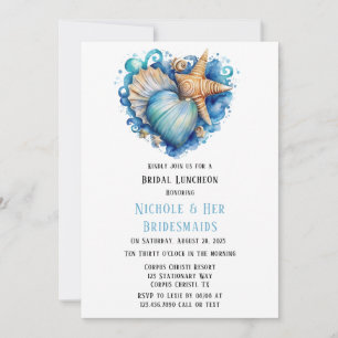 Convites Cena de Praia Starfish Bridal Luncheon