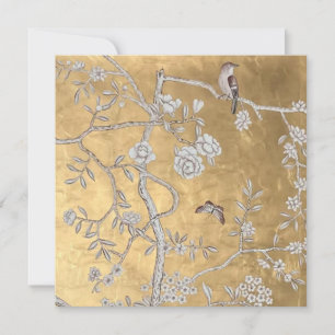 Convites Cena Oriental do Ouro de Borboleta e Sparrow