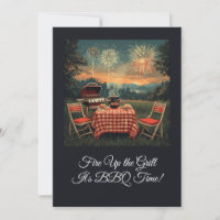 Cena Retro de Churrasco no Quintal dos Anos 1950 –