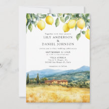 Cena Toscana de Limões Código QR Casamento Italian
