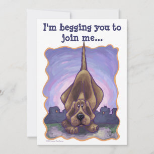 Convites Centro de Festa de Cachorro Hound