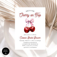 Cereja Moderna no Chá de panela Rosa Superior