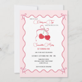 Convites Cereja no primeiro aniversario do Arco Rosa Superi