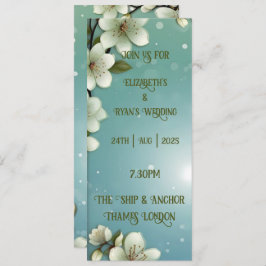 Convites Cereja Whimsical floresce com Sparkles