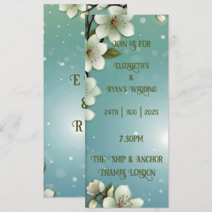 Convites Cereja Whimsical floresce com Sparkles