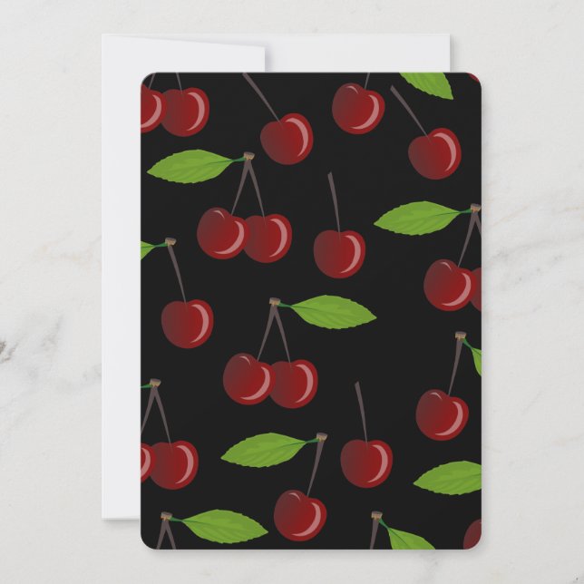 Convites cerejas pretas (Frente)