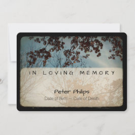 Convites Cerimonia comemorativa do funeral do vintage das