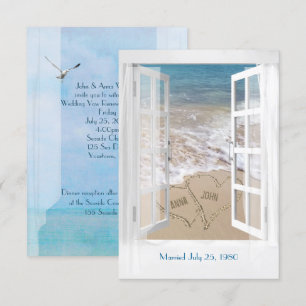 Convites Cerimónia da renovação do voto do oceano