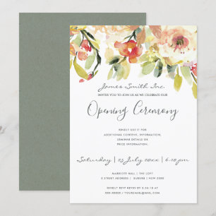 CONVITES CERIMÔNIA DE ABERTURA DA FLORAL DA COR DA ÁGUA D