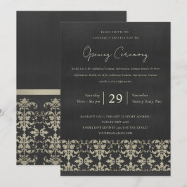 CONVITES CERIMÔNIA DE ABERTURA DO MARINHO VELVET SILVER DAM