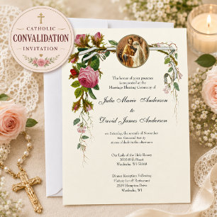 Convites Cerimônia de Bênção do Casamento Católico Convalid