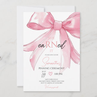 Convites Cerimônia de Condecoração de Enfermeira