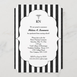 Convites Cerimônia de fiação da enfermeira RN convida a rel
