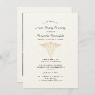 Convites Cerimônia de Graduação 2025 de Enfermeira Fotográf