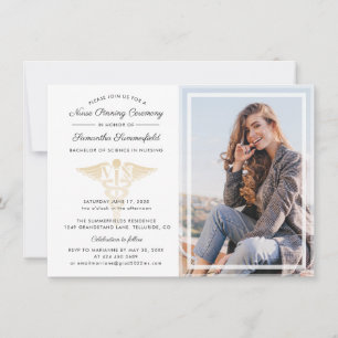 Convites Cerimônia de Graduação de Enfermeira de Foto