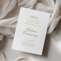 Cerimônia de Recepção Walima de Ouro Minimalista M