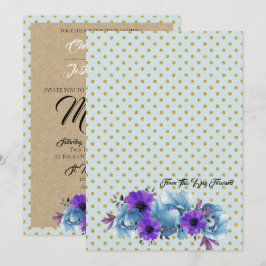 Convites Cerimônia de Rosas de algodão russo