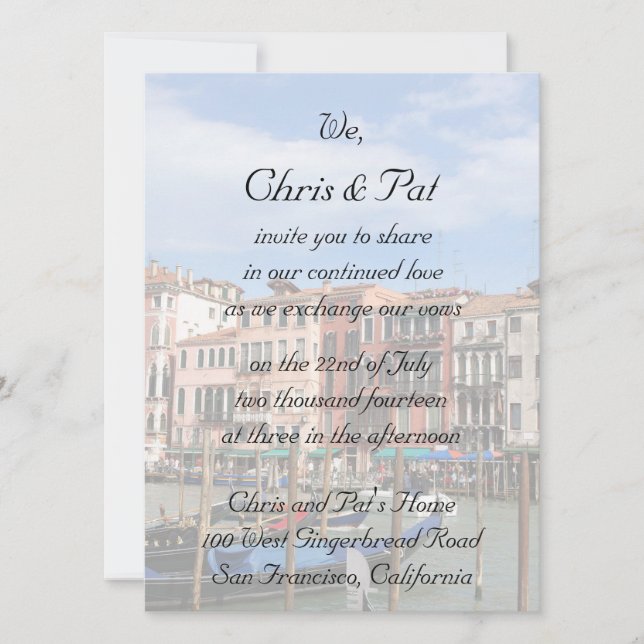 Convites Cerimónia do compromisso (Frente)