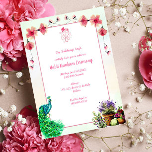 Convites Cerimônia Haldi Kumkum