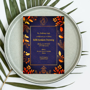 Convites Cerimônia Haldi Kumkum
