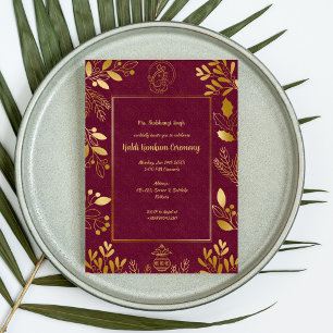 Convites Cerimônia Haldi Kumkum