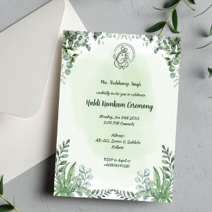 Convites Cerimônia Haldi Kumkum