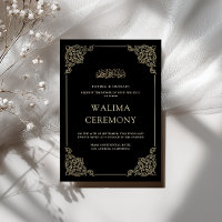 Cerimônia Vintage Baroque Walima Muçulmana Islâmic