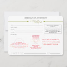 Certificado de Autenticidade