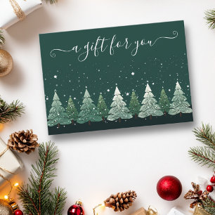 Convites Certificado de Presente Árvores de Natal
