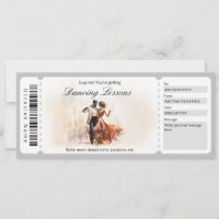 Certificado de Presente de Aulas de Dança de Salão