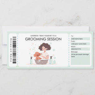 Convites Certificado de Presente de Pet para Manutenção par